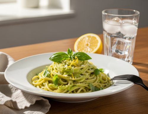 Avocado Pasta with Lemon & Basil